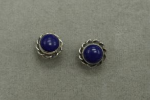 CLOUS D’OREILLES ARGENT lapis-lazuli bijou facile à porter