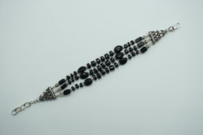 bracelet pierres onyx noir