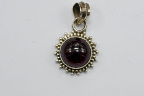 Pendentif En Argent Sterling Avec Pierre - Bijou D'occasion élégant