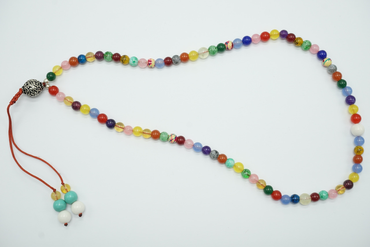colliers perles naturelles multicolore