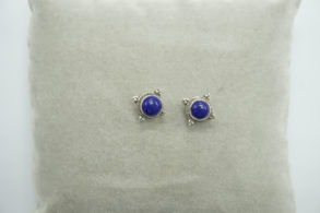 BOUCLES D’oreilles ARGENT lapis-lazuli
