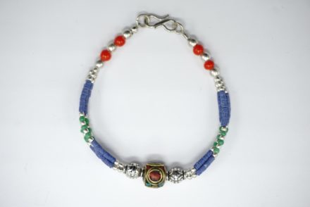 bracelet lapis-lazuli corail