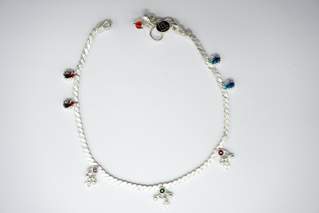 Collier Pendentif Argent Perles Pampilles – Bijou Vintage, Occasion
