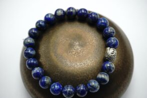 BRACELET pierres lapis-lazuli avec tête de bouddha
