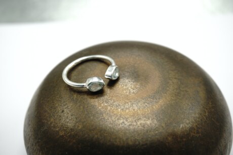 Bague En Argent Avec Pierre - Taille 50 (Réf. 115-32/A6-25) - Occasion