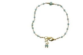 Bracelet fin pierres turquoise