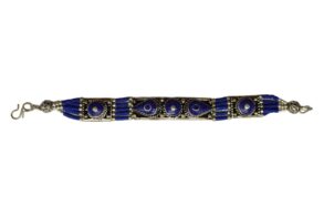 BRACELET TIBETAIN  en lapis-lazuli