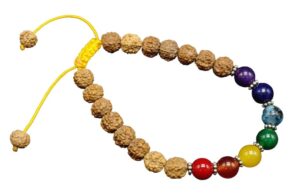 bracelets pierres naturelles 7 chakras et rudraska