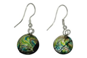Boucles d’oreille pâte de verre style Murano