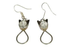 Boucles d’oreille fantaisie avec pierre naturelle pierre de lune