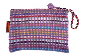Pochette parme en tissus
