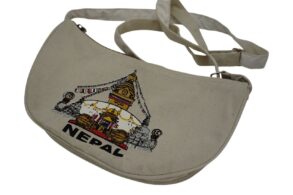 SAC couleur creme en BANDOULIERE et en COTON