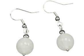 Boucles d’oreille tibétaines avec Pierre de lune