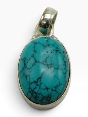 PENDENTIF ARGENT turquoise
