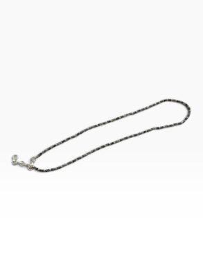 collier argent pierres naturelles en IOLITE