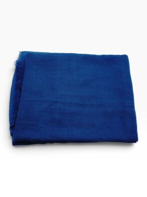 Pashmina 100% CACHEMIRE BLEU  turquoise UNI
