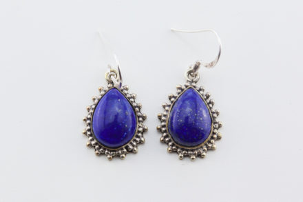 lapis-lazuli boucles d'oreille en argent