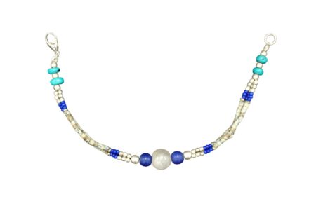 bracelet femme pierres naturelles turquoise lapis-lazuli