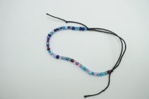CHAINE DE CHEVILLES perles de couleur cordon réglable