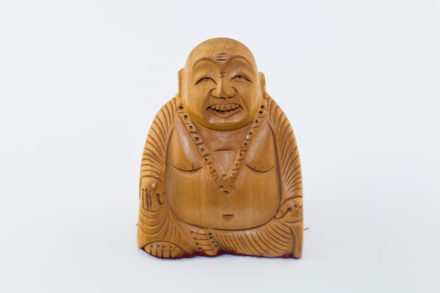 figurine en bois Inde bouddha