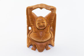 Figurine en bois  Happy Bouddha