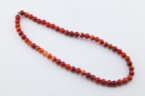 COLLIER pierres red onyx