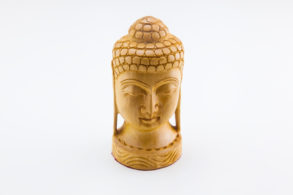 Figurine en bois  tête de bouddha